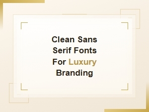 Clean Sans Serif Fonts for Luxury Branding – Elegant Modern Typefaces